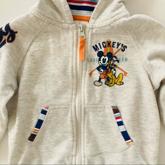 Disney Mickey Mouse Toddler Boy Terry Hoodie Zip - Picture 2 of 11